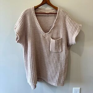 POL Short Sleeve Sweater Top